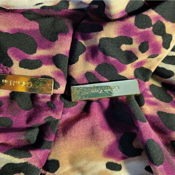 Calvin Klein Cheetah  print dress Woman's 2P Pre-owned - Picture 5 of 8